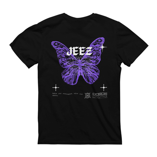 JEEZ Wear Butterfly Effect Baskılı Tişört